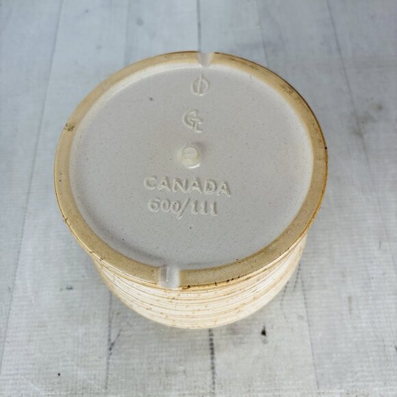 Vintage GT Mark 600/111 Speckle Rustic Farmhouse Canadian Stoneware Canister Jar - Picture 8 of 16